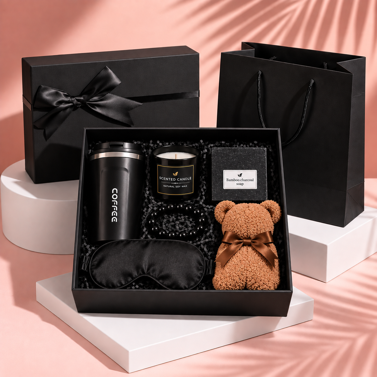 Luxury Self Care Gift Box for Her | Spa Gift Set | Bracelet, Mug & Face Towel