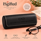 Personalised Leather Glasses Case | Engraved Eyeglass and  Sunglasses Case | Gift for Him & Her