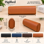 Personalised Leather Glasses Case | Engraved Eyeglass and  Sunglasses Case | Gift for Him & Her