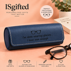 Personalised Leather Glasses Case | Engraved Eyeglass and  Sunglasses Case | Gift for Him & Her