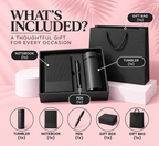 Personalised Black Gift Set | Luxury Engraved Gift for Him & Her