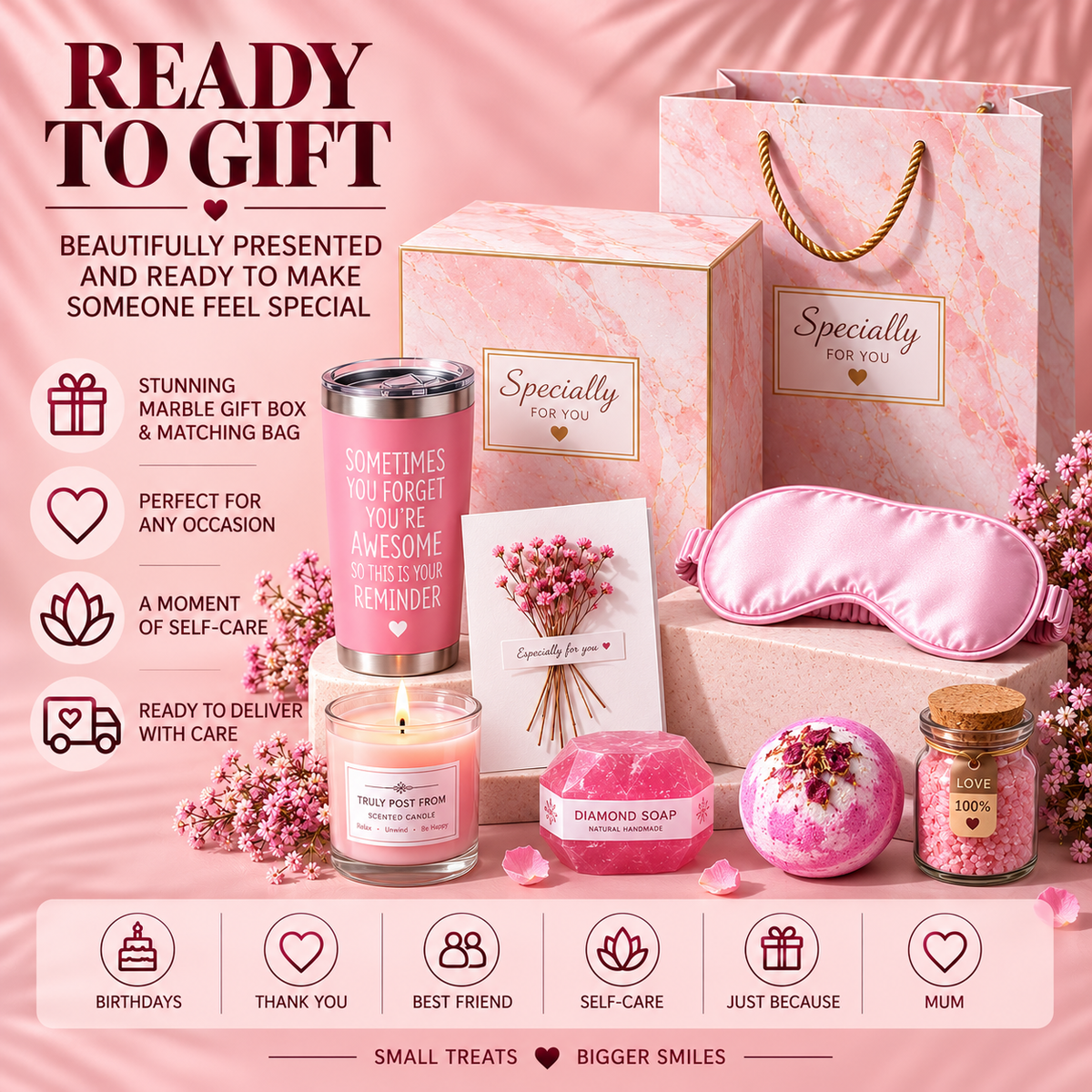 Self Care Gift Box for Her | Luxury Pamper Box | Birthday Present