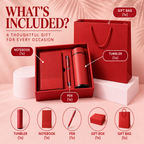 Personalised Red Gift Set | Luxury Engraved Gift for Him & Her